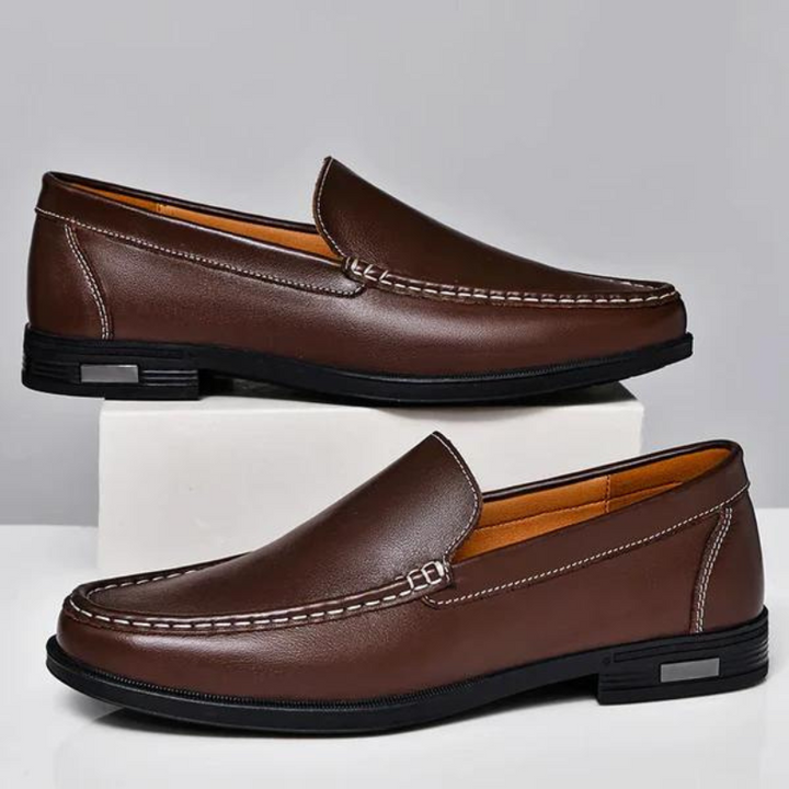 Loafers i äkta italienskt läder