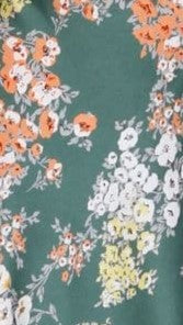 Dreamers Midiklänning - Grön blommig