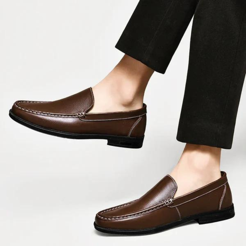 Loafers i äkta italienskt läder