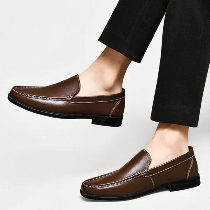 Loafers i äkta italienskt läder