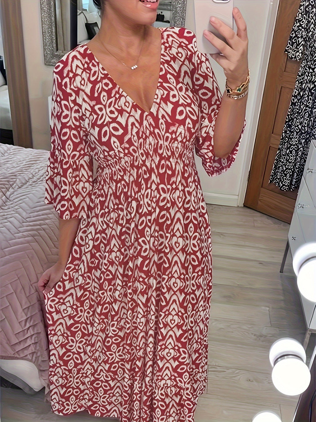 Boho Chic Ikat Klänning