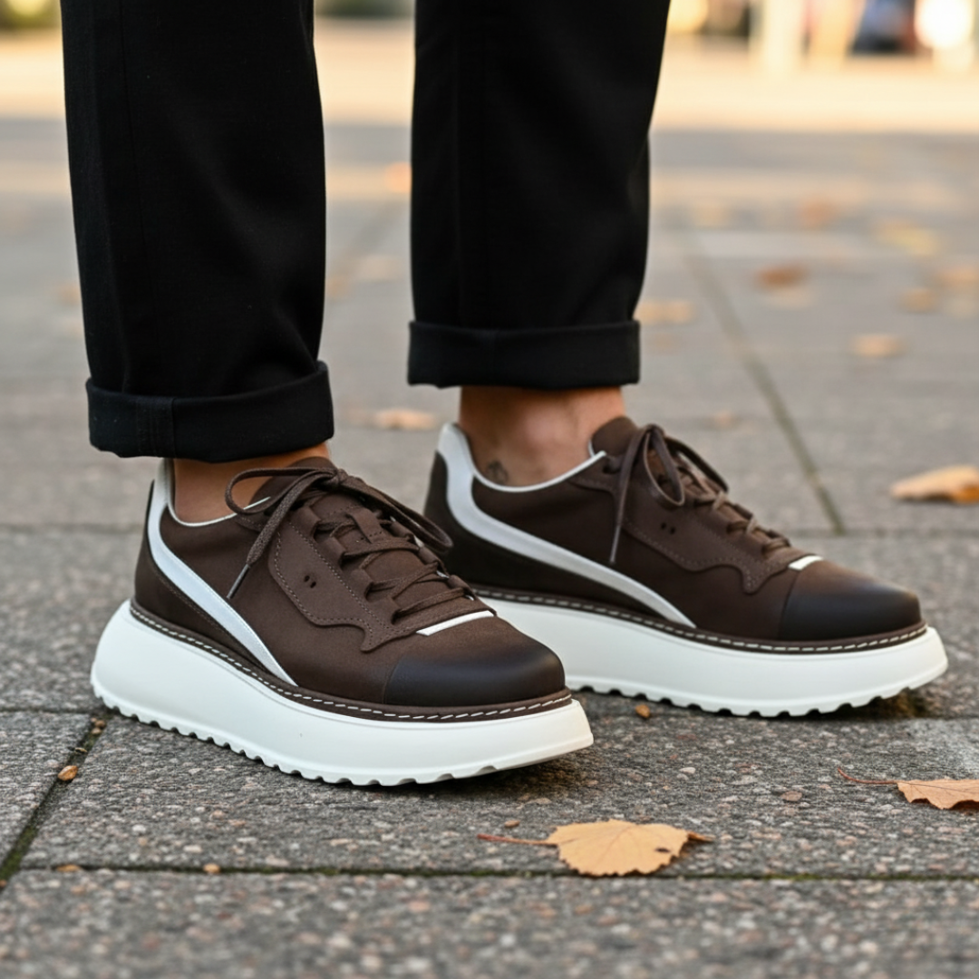 Douglas – Trainers with Chunky Leather Sole