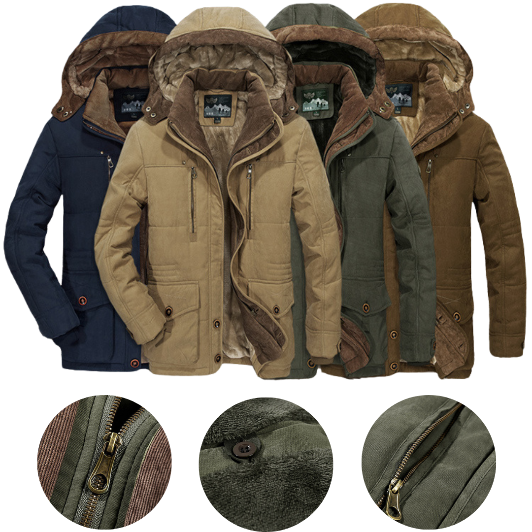 Maximilian - Fleece-Lined Winter Jacket Last Day 80% Off!