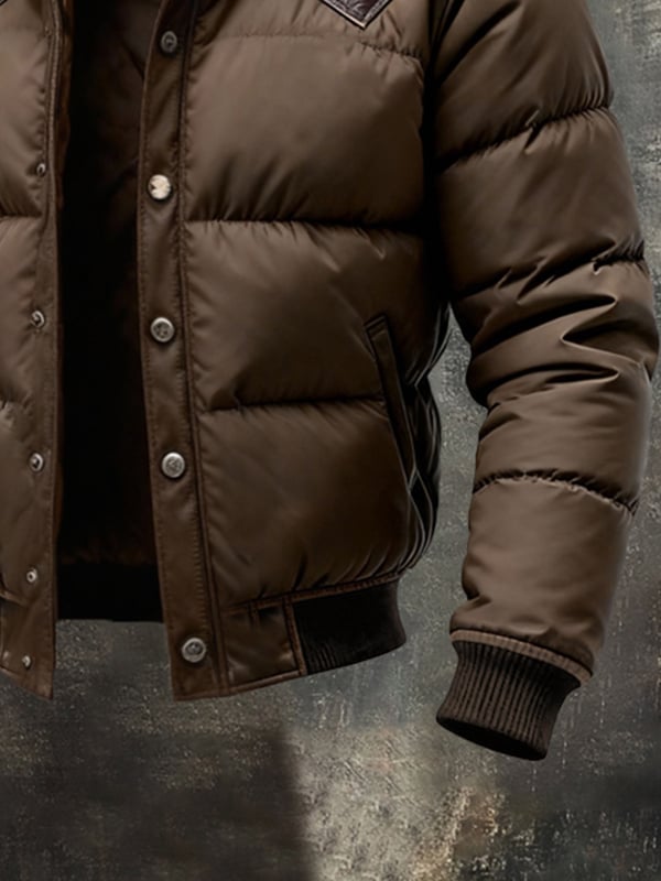 Benzema – Elegant Warm Leather Jacket with Long Sleeves