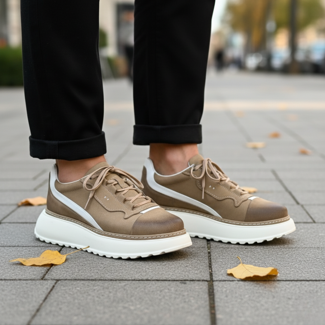 Douglas – Trainers with Chunky Leather Sole
