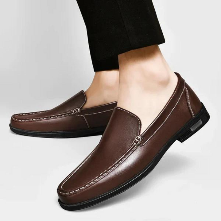 Loafers i äkta italienskt läder
