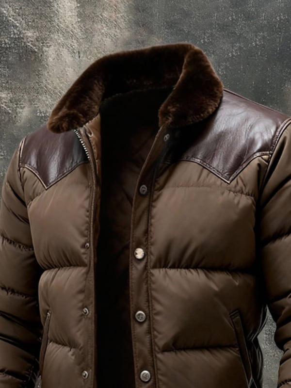 Benzema – Elegant Warm Leather Jacket with Long Sleeves