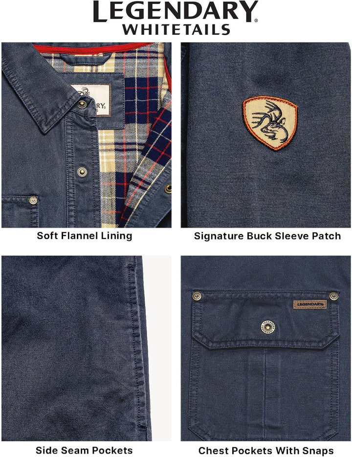 Navy - Legendary Whitetails Men's Flannel