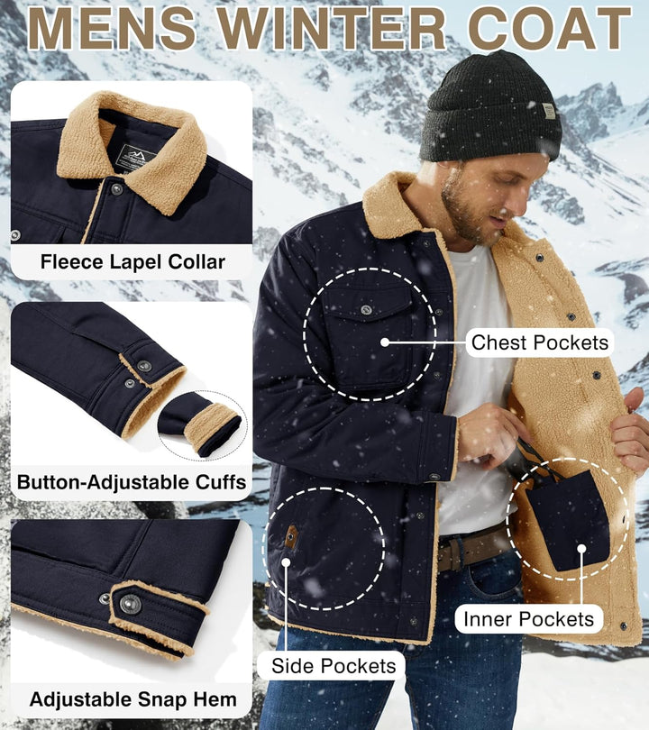 EKLENTSON Men's Winter Jacket