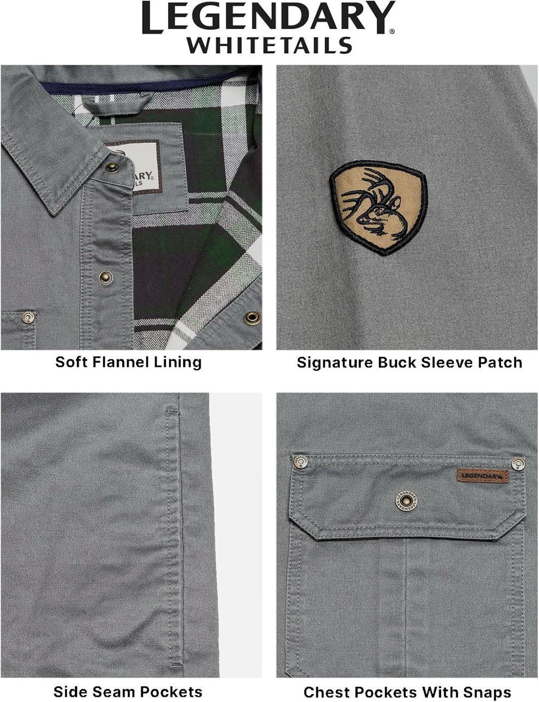Wolf - Legendary Whitetails Men's Flannel