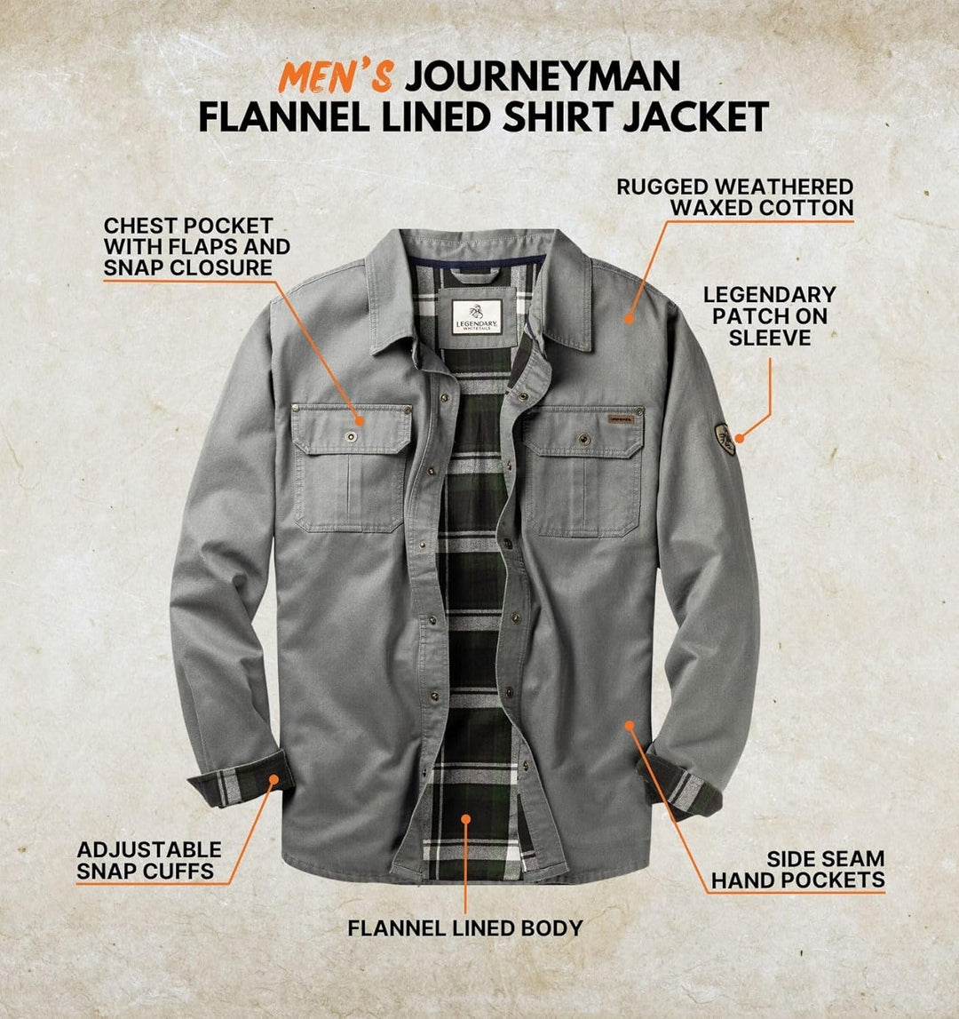Wolf - Legendary Whitetails Men's Flannel