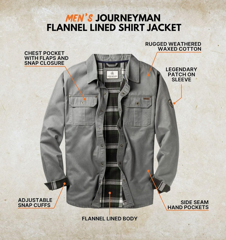 Wolf - Legendary Whitetails Men's Flannel