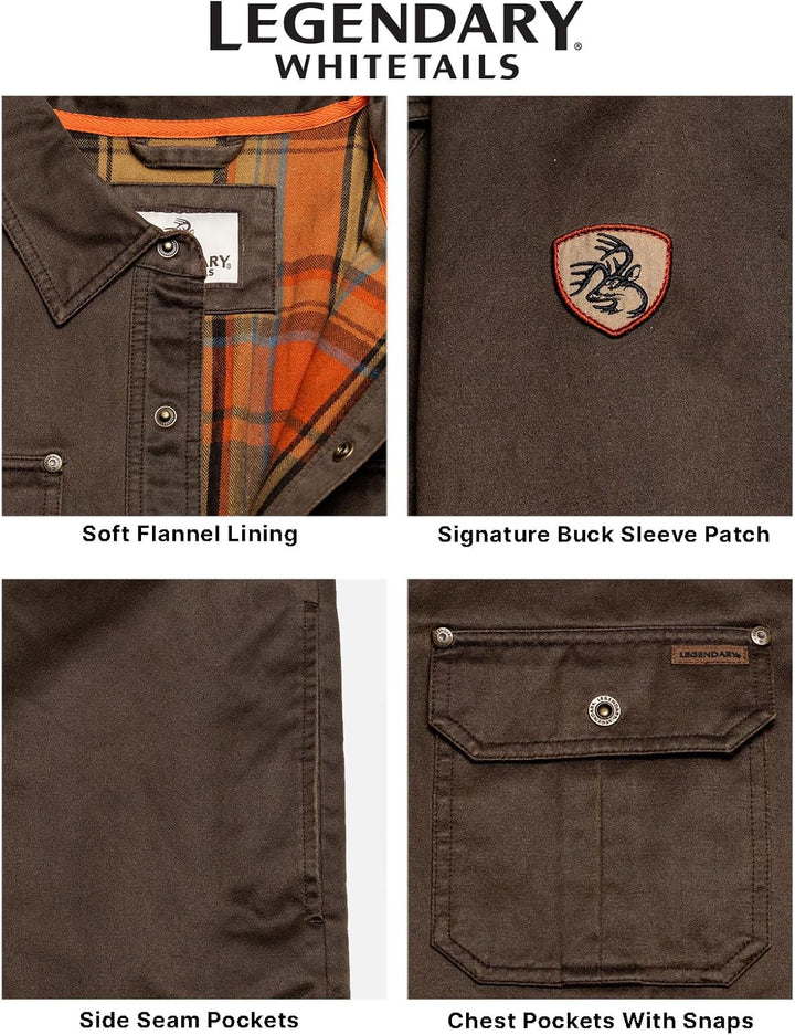 Tobacco - Legendary Whitetails Men's Flannel