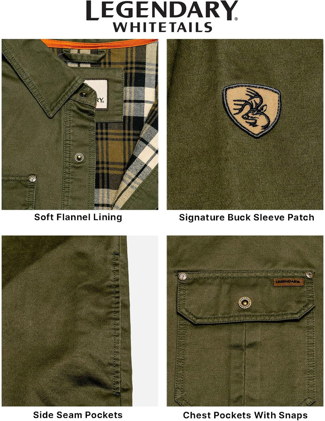 Dark Army - Legendary Whitetails Men's Flannel
