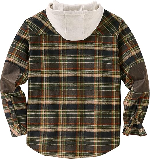 Stout Plaid - Men's Hooded Shirt Jacket