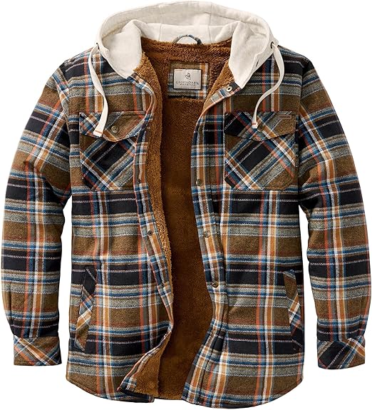 Porter Plaid - Men's Hooded Shirt Jacket