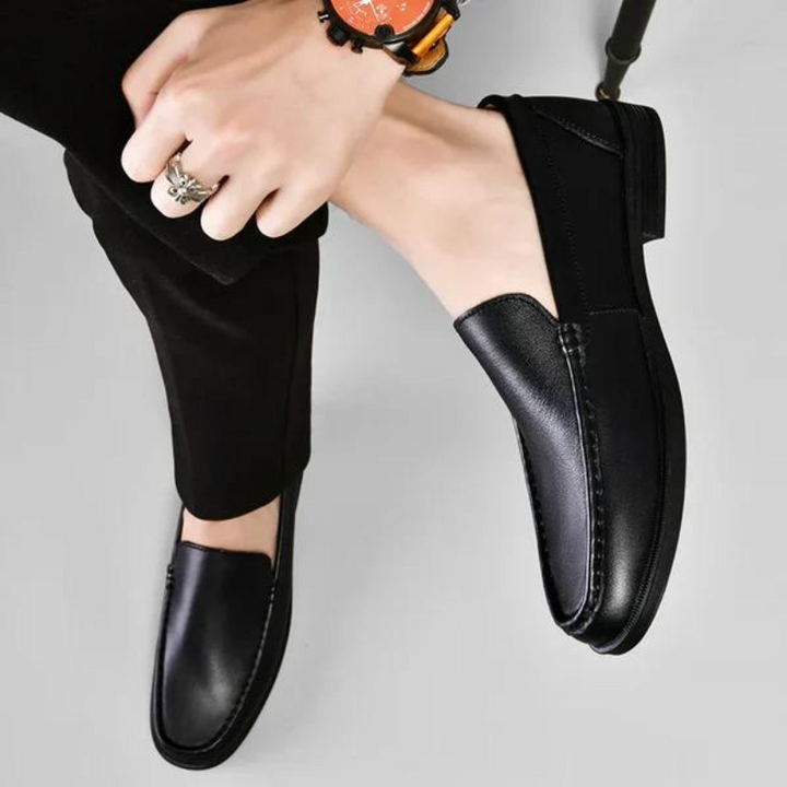 Loafers i äkta italienskt läder