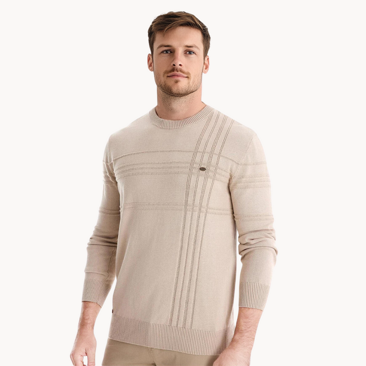 Thomas | Stylish Men's Sweater with Check Design