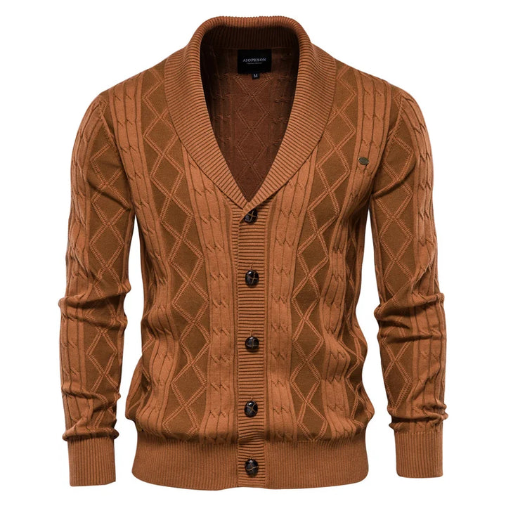 Bellivaro™ | Men's Cardigan with Button Placket