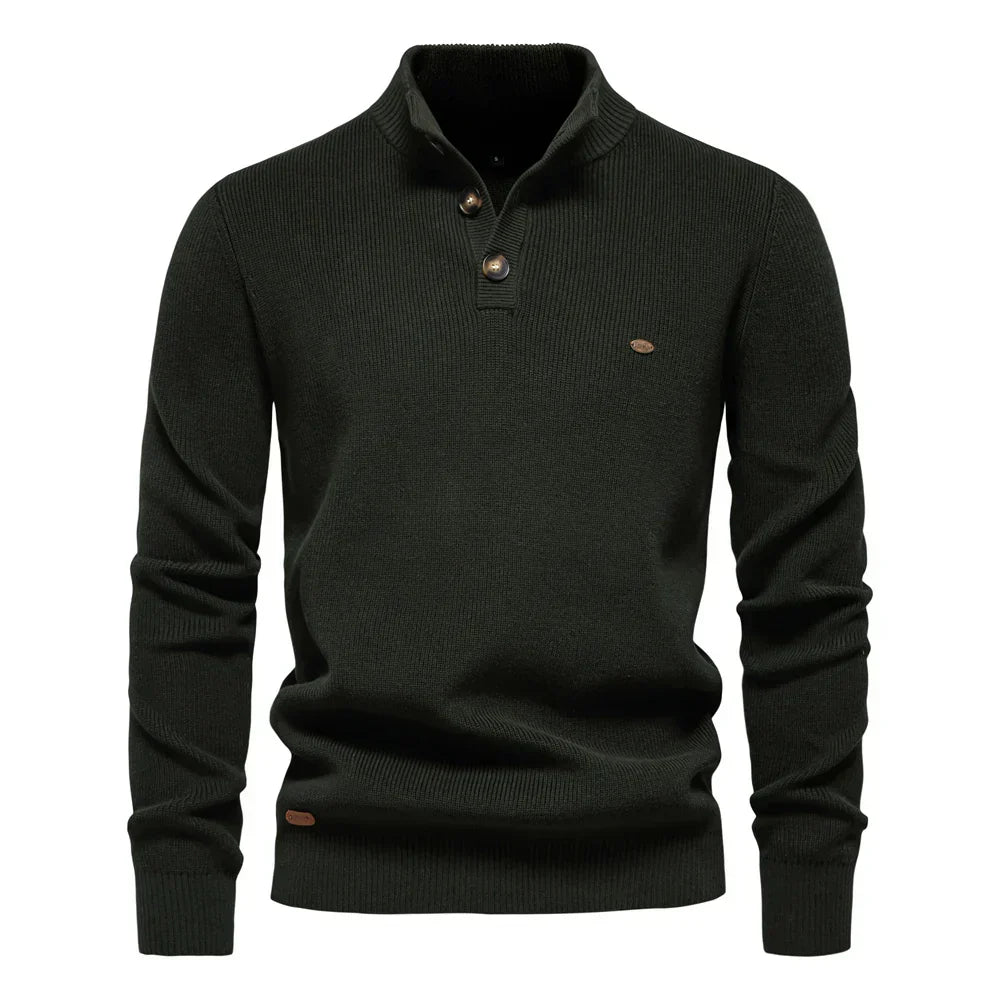 Miravo™ | Stylish Men's Sweater with Button Design