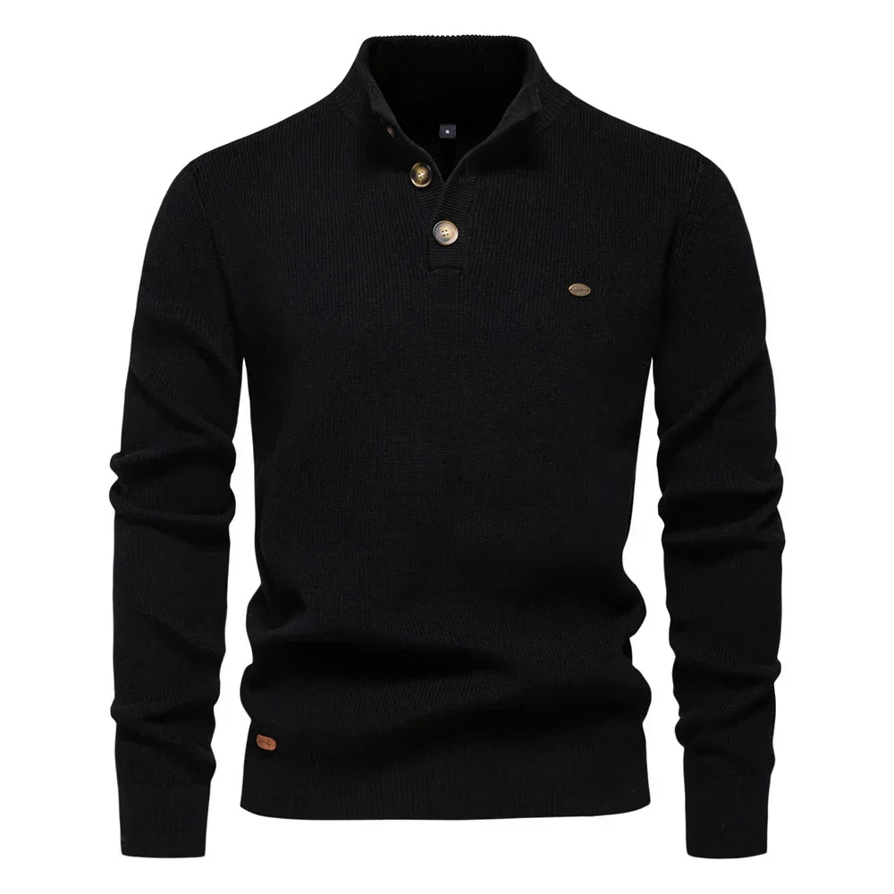 Miravo™ | Stylish Men's Sweater with Button Design