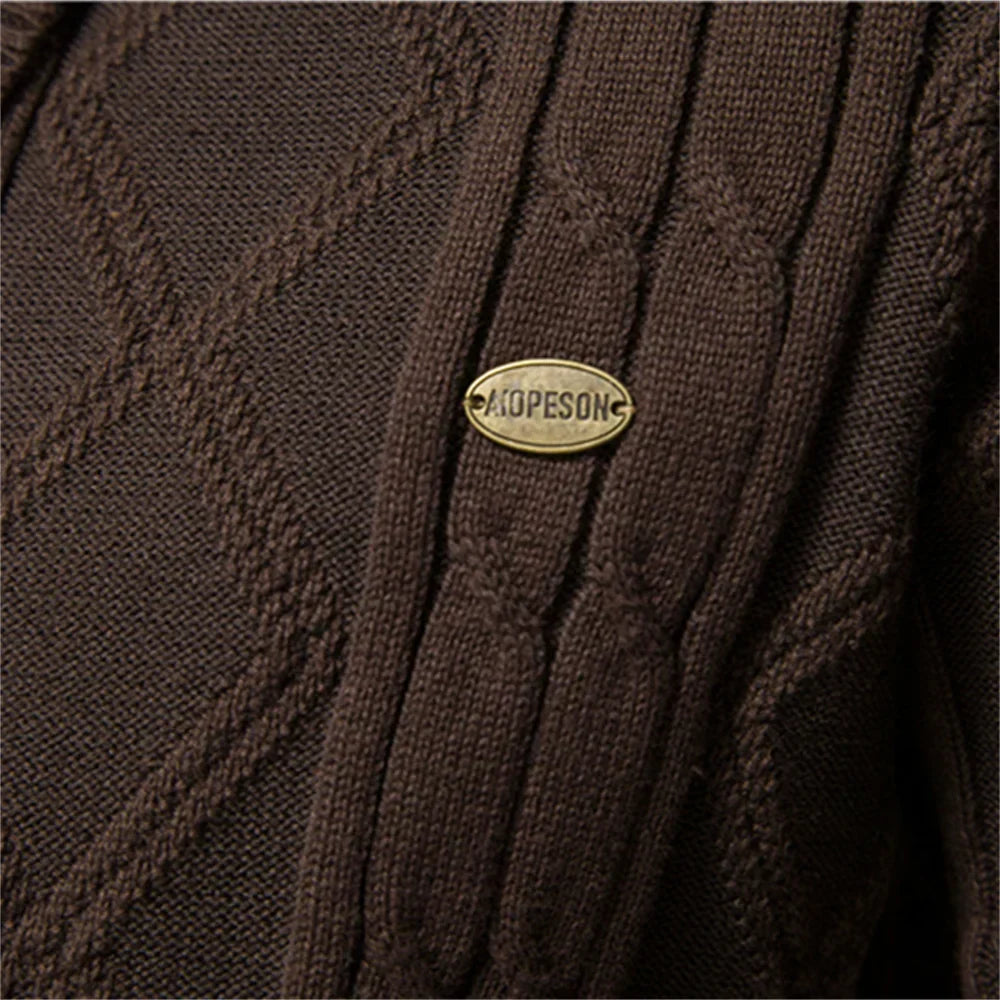 Bellivaro™ | Men's Cardigan with Button Placket