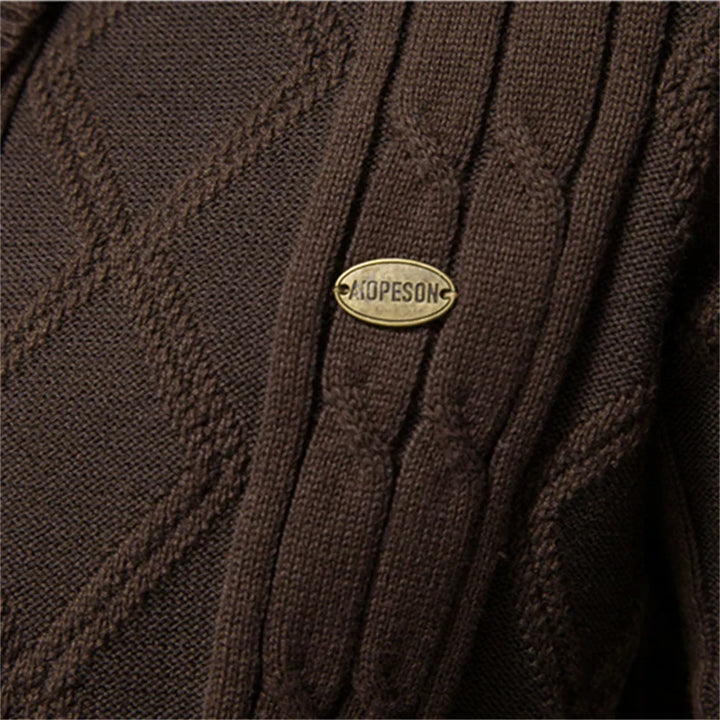 Bellivaro™ | Men's Cardigan with Button Placket