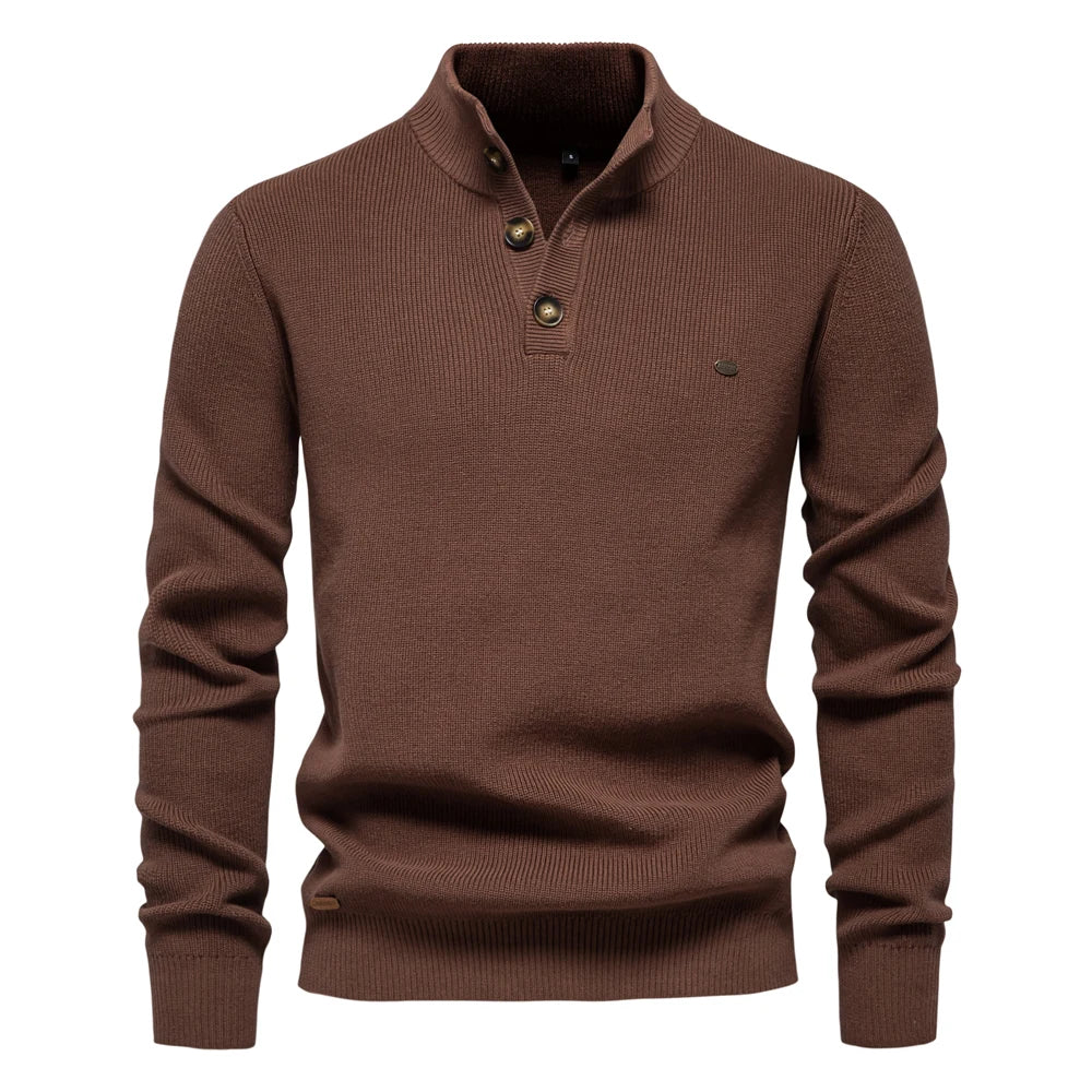 Miravo™ | Stylish Men's Sweater with Button Design
