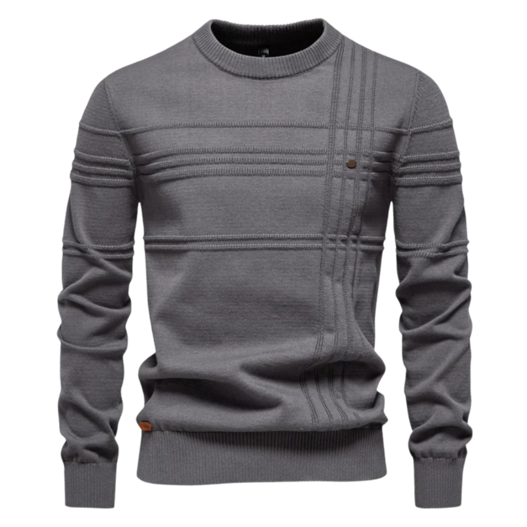 Thomas | Stylish Men's Sweater with Check Design