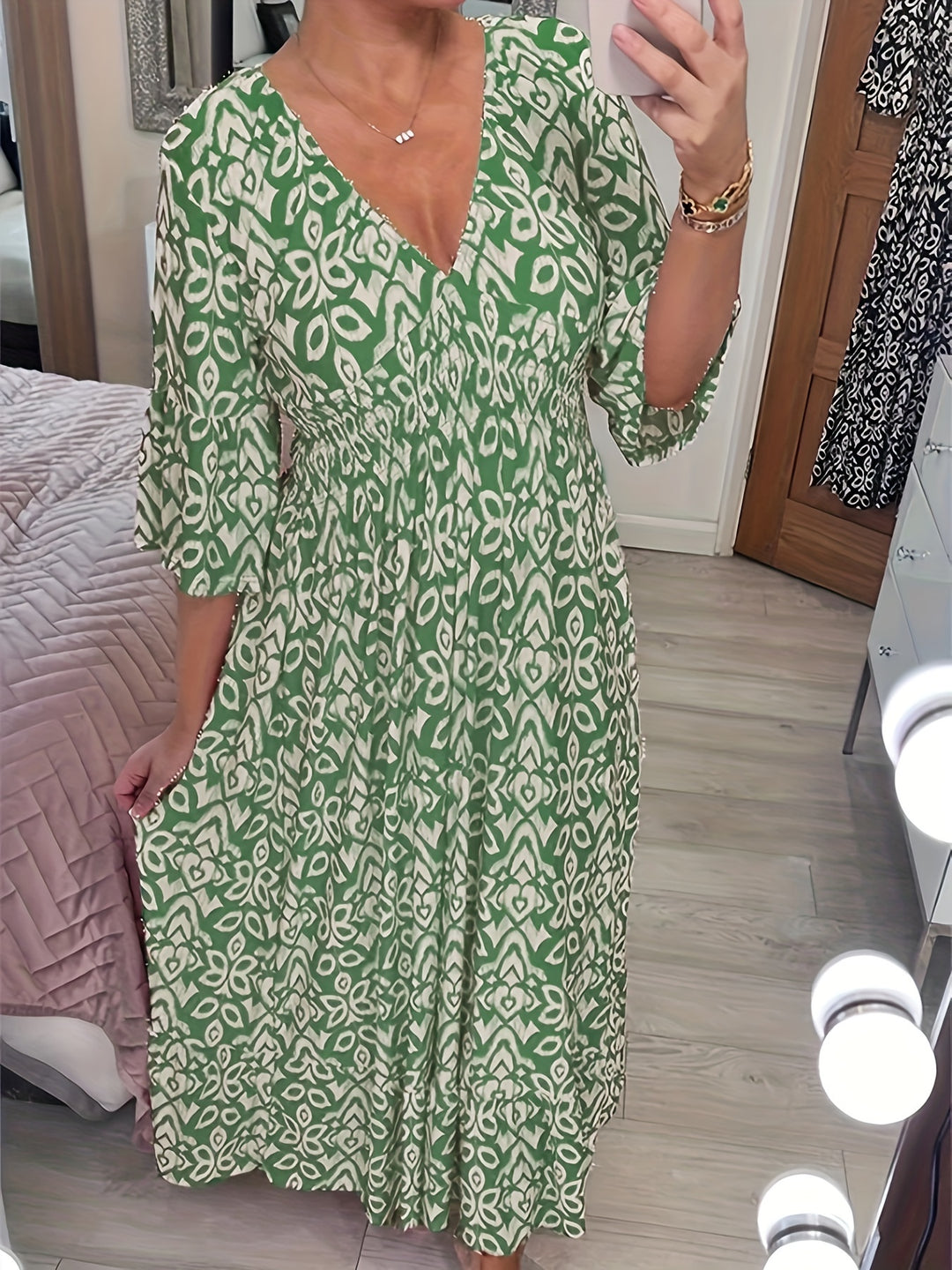 Boho Chic Ikat Klänning