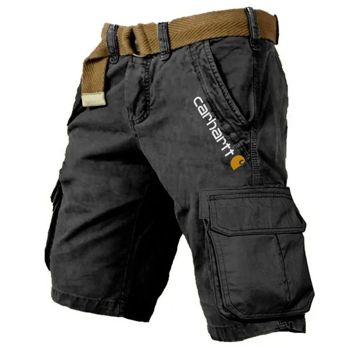 Slitstarka Cargo Shorts med Flera Fickor för Män